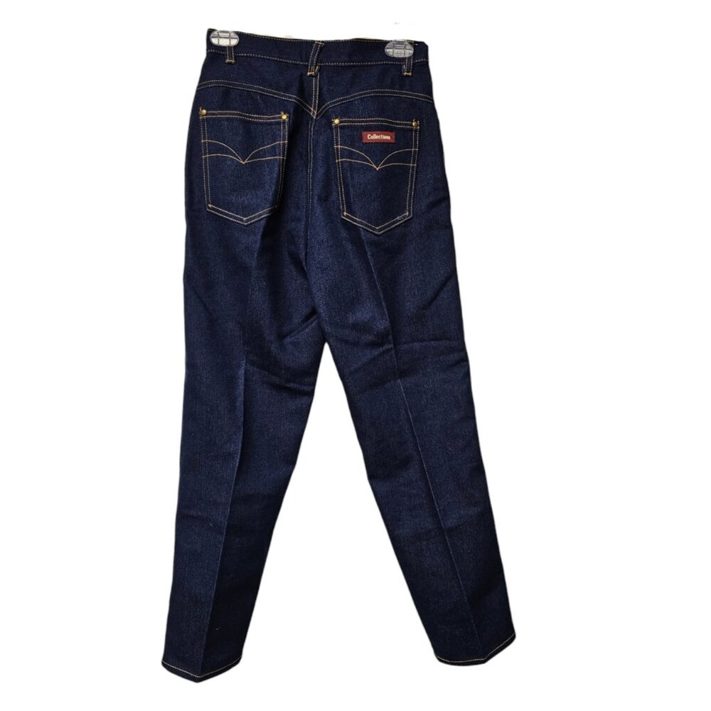 70s Collections dark wash high rise denim jeans . size 8 short